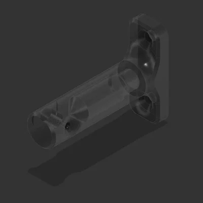 Gá treo spool lên tường với mép PTFE & tuỳ chọn guide Bowden cho filament