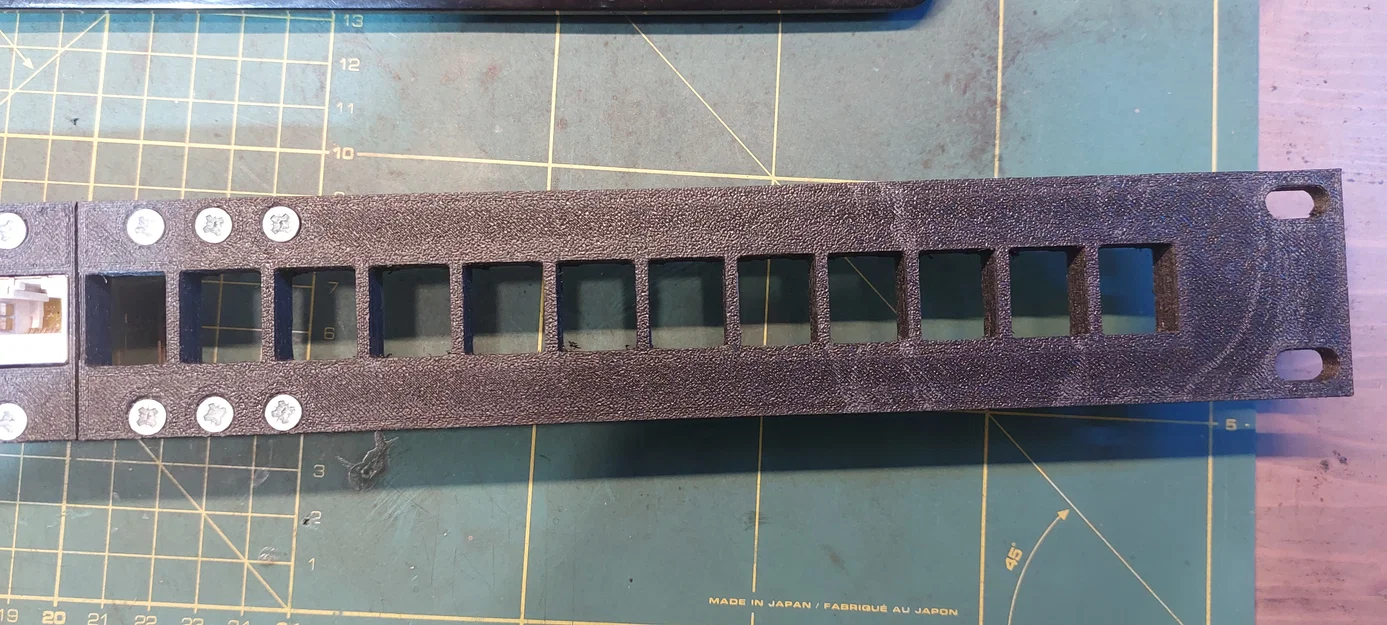 Patch Panel 19 inch 24 cổng cho Keystone RJ45 (Tự in 3D) - Image 2