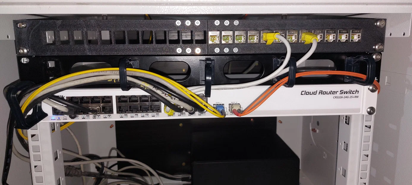 Patch Panel 19 inch 24 cổng cho Keystone RJ45 (Tự in 3D) - Image 3