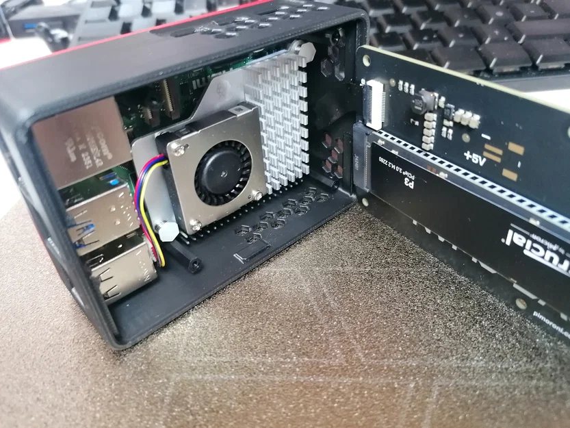 Vỏ case in 3D cho Raspberry Pi 5 và NVMe Base Pimoroni - Image 2