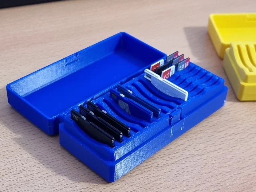 Hộp thẻ SD & microSD (11 SD & 16 microSD) print in place - Image 1