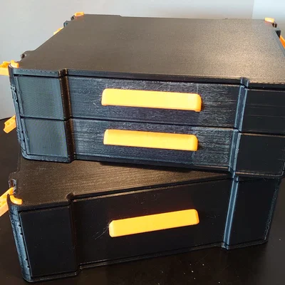 Bộ hộp ngăn kéo (Drawer box set) tương thích Gridfinity