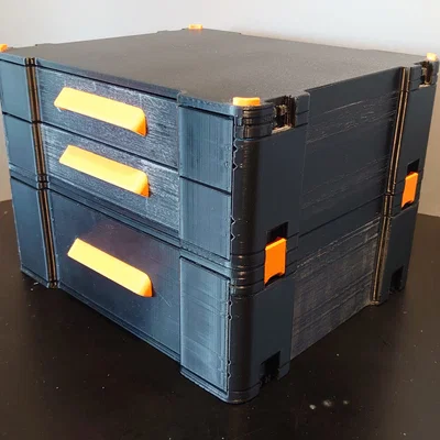 Bộ hộp ngăn kéo (Drawer box set) tương thích Gridfinity