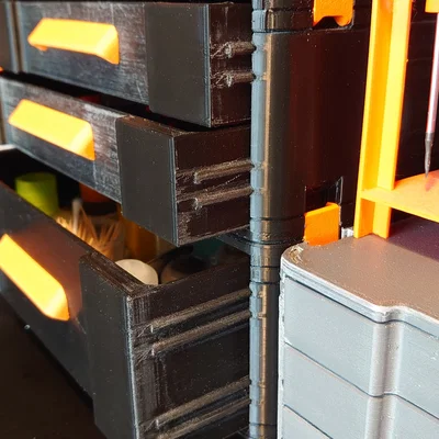 Bộ hộp ngăn kéo (Drawer box set) tương thích Gridfinity