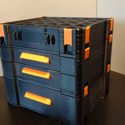 Bộ hộp ngăn kéo (Drawer box set) tương thích Gridfinity