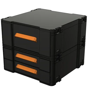 Bộ hộp ngăn kéo 23x23cm vừa khay in Bambulabs