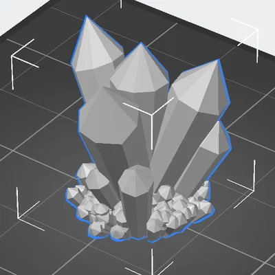 Mô hình tinh thể pha lê (Crystals) dùng in 3D tuyệt đẹp