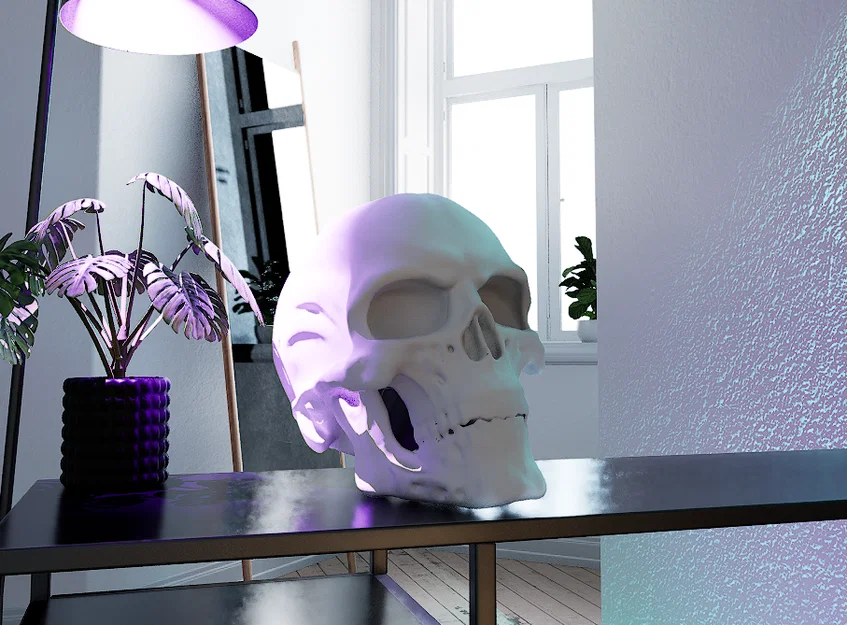 Mô hình hộp sọ cơ khí (Bio Mechanical Skull) - File in 3D cực chất - Image 2