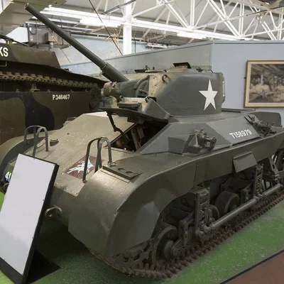 Mô hình xe tăng M22 Locust in 3D với tháp pháo chuyển động linh hoạt