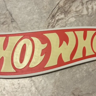 Mô hình logo HotWheels in 3D cực chất cho người sưu tầm