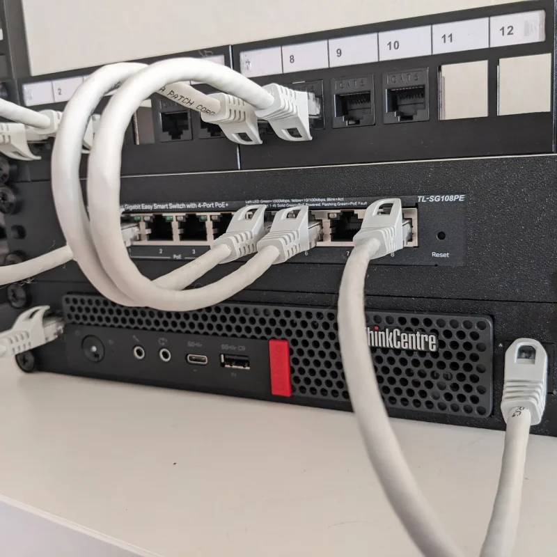 Khung Rack 10 inch cho Lenovo Tiny kèm khe Keystone