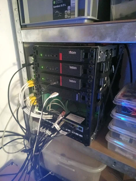 Giá rack 10" cho Lenovo Tiny (thêm một bản nữa) - Lenovo Tiny 10 inch rack mount - Image 1