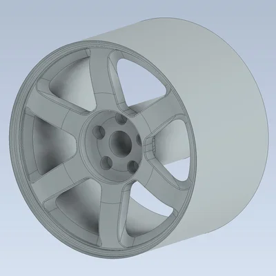 Mẫu mâm xe 3D RAYS Volk TE37 dành cho độ xe mô hình Hot Wheels