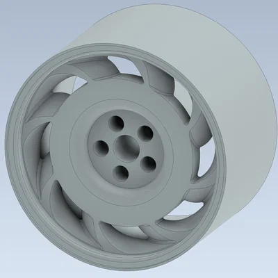 Mẫu Mâm Xe Corvette C4 Tùy Chỉnh Cho Mô Hình Hot Wheels