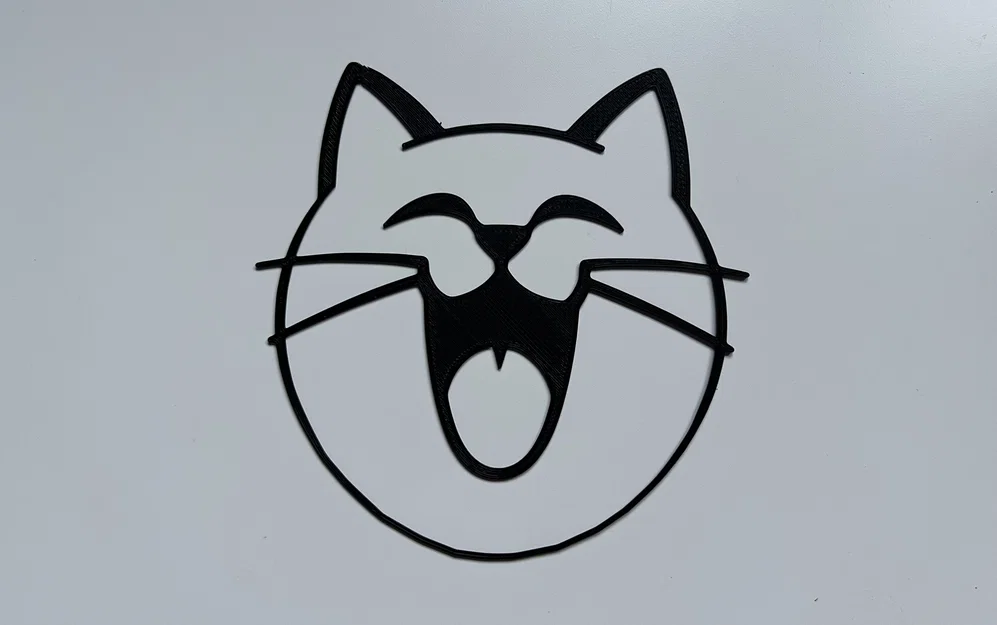 Tranh tường chú mèo vui vẻ in 3D (Happy Cat Wall Art) - Image 1