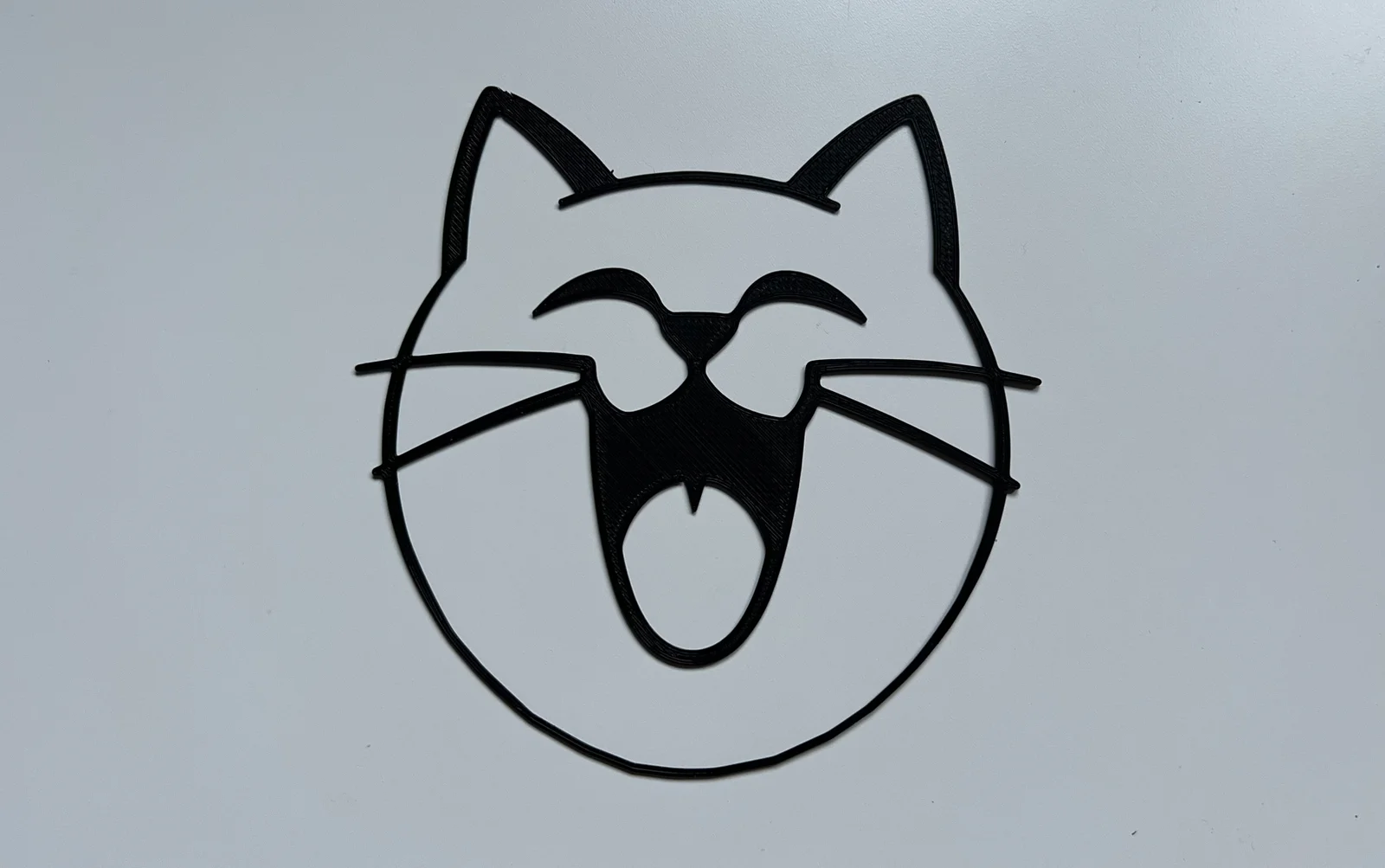 Tranh tường chú mèo vui vẻ in 3D (Happy Cat Wall Art) 1