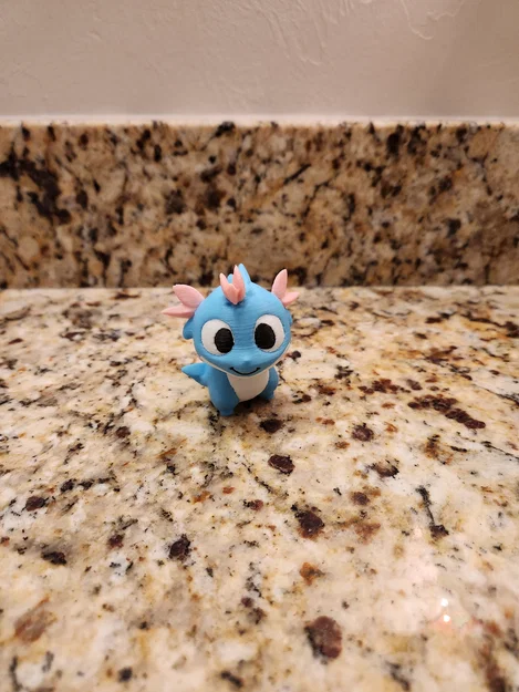 Mô hình rồng con dễ thương (Baby Dragon) - File in 3D độc đáo - Image 4