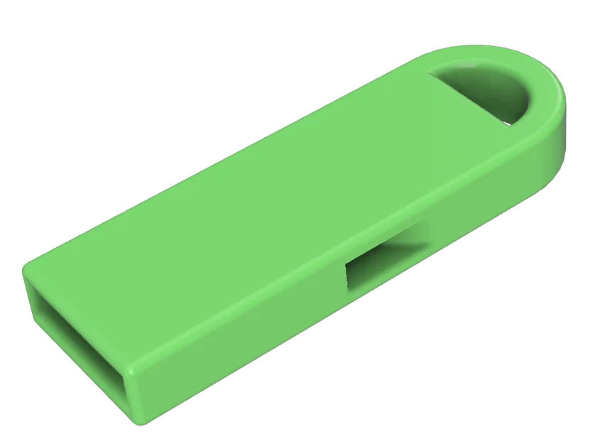 Mẫu còi thổi 3D nhỏ gọn, âm thanh vang (Píšťalka - Móc khóa) - Image 1