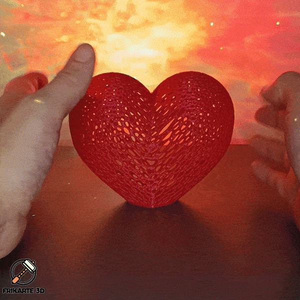 Voronoi Heart – Trái tim họa tiết Voronoi in 3D - Thumbnail 1
