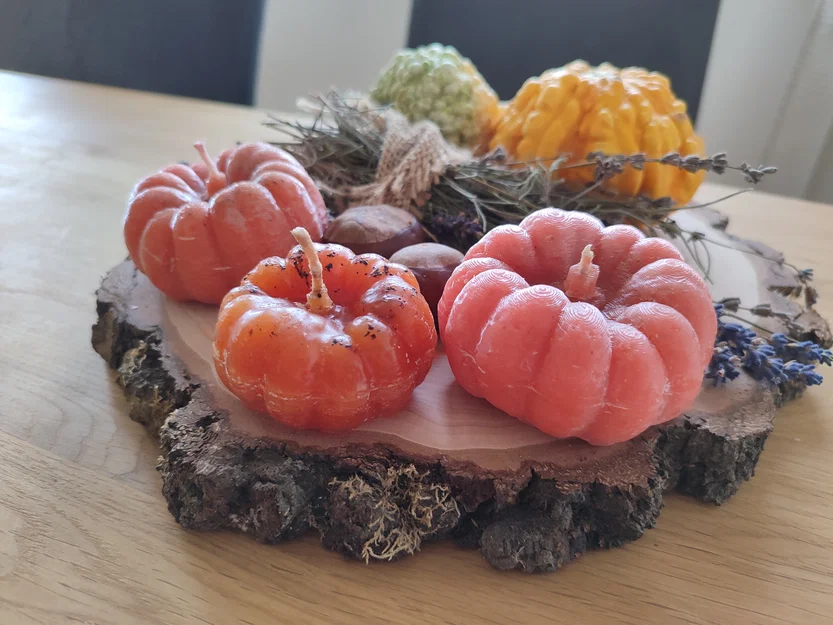 Khuôn Đổ Nến Bí Ngô (Pumpkin Candle Mold, Kürbis Kerzenform) - Image 1