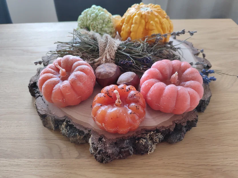 Khuôn Đổ Nến Bí Ngô (Pumpkin Candle Mold, Kürbis Kerzenform) - Image 3