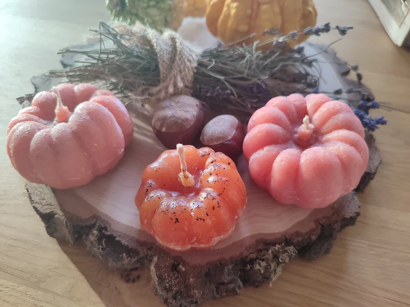 Khuôn Đổ Nến Bí Ngô (Pumpkin Candle Mold, Kürbis Kerzenform) - Image 4