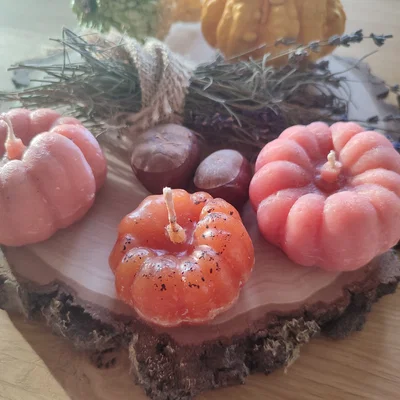 Khuôn Đổ Nến Bí Ngô (Pumpkin Candle Mold, Kürbis Kerzenform)