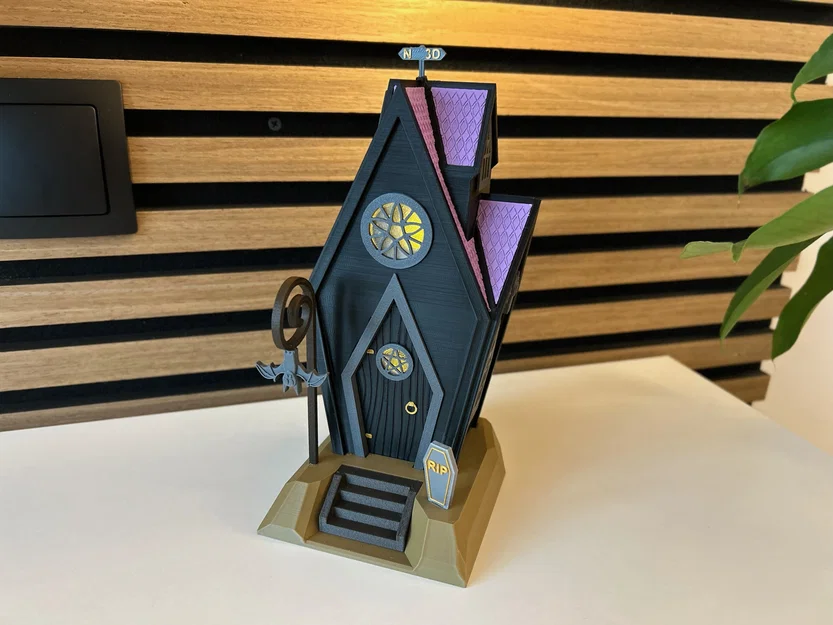 Nhà Tiên Quan Tài Halloween Rùng Rợn (Creepy Halloween Coffin Fairy-House) - Image 4