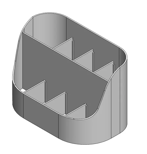 Khay đựng bút để bàn - Thiết kế vách ngăn tháo rời linh hoạt - Image 1