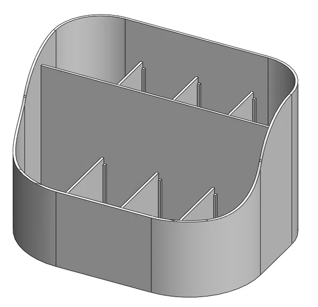 Khay đựng bút để bàn - Thiết kế vách ngăn tháo rời linh hoạt - Image 2