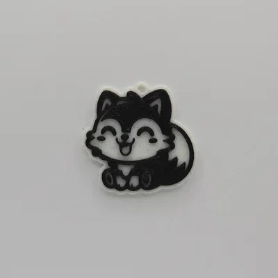 Móc Khóa Sói Dễ Thương (Cute Wolf Keychain)