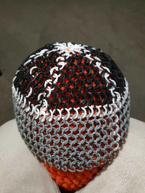 Mũ trùm chainmail (Coif) in 3D - Image 3