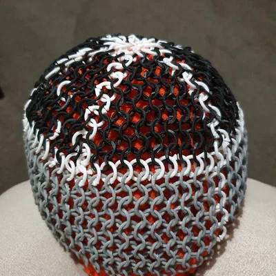 Mũ trùm chainmail (Coif) in 3D