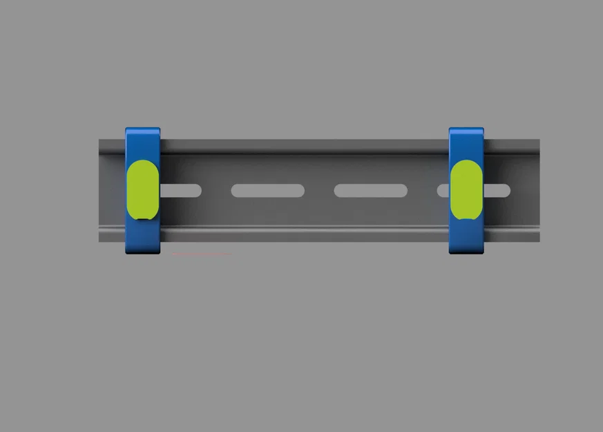 Kẹp/Gá Gắn Tường Cho DIN Rail - Supporto barra DIN da Muro - Image 3