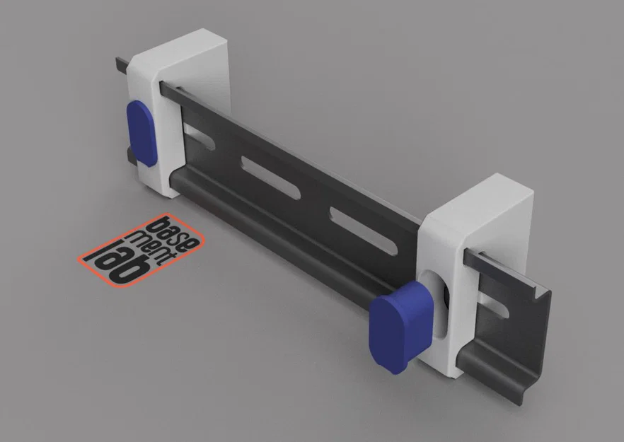 Kẹp/Gá Gắn Tường Cho DIN Rail - Supporto barra DIN da Muro - Image 4