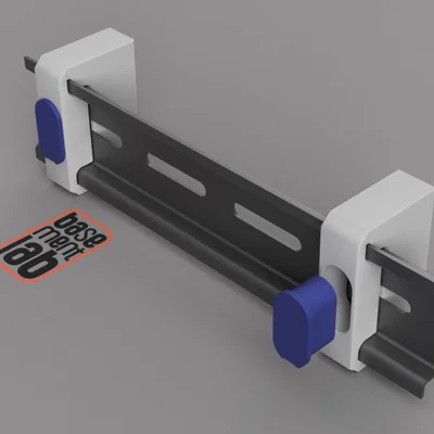 Kẹp/Gá Gắn Tường Cho DIN Rail - Supporto barra DIN da Muro