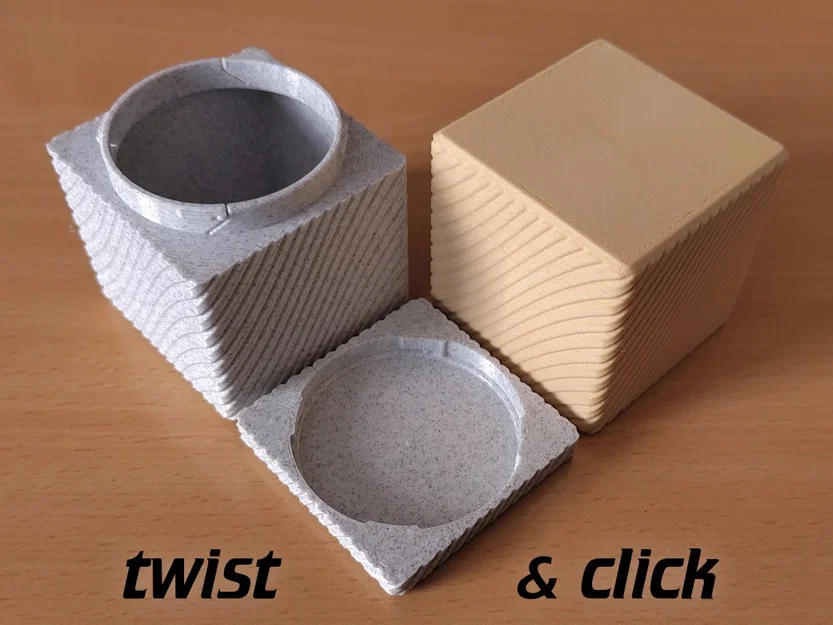 Hộp vuông khóa xoay (Square Twist Lock Box) - Image 1