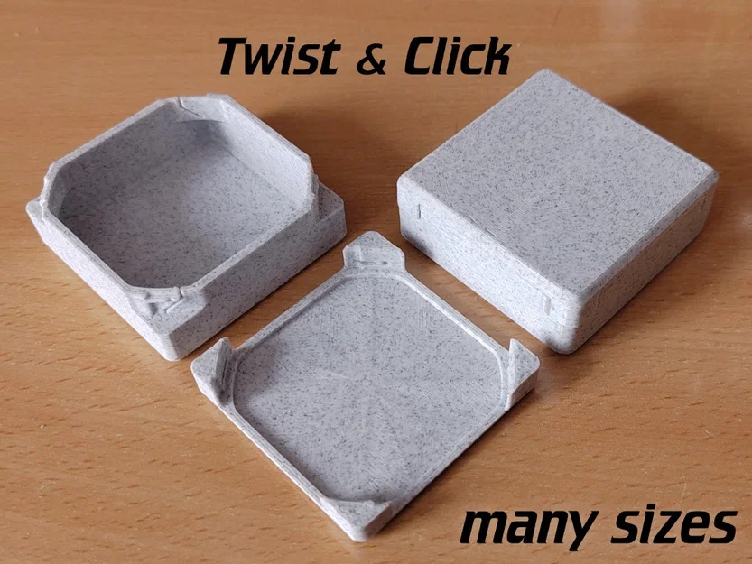 Hộp vuông twist-lock miệng rộng, nhiều kích thước - Image 1