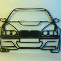 WallArt Silhouette BMW E46 M3 - Thumbnail 1