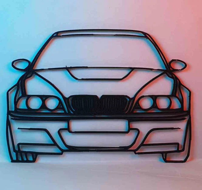 WallArt Silhouette BMW E46 M3 - Image 2