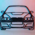 WallArt Silhouette BMW E46 M3 - Thumbnail 2