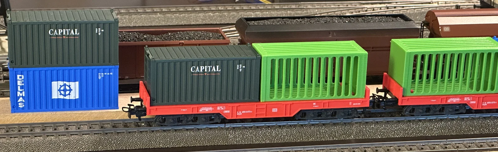 Mô hình thùng chứa dạng lưới mini cho toa tàu Marklin 44700 - Image 2