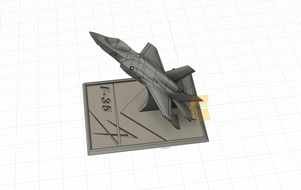 Mô hình máy bay chiến đấu F-35 kèm giá đỡ điện thoại in 3D - Image 1