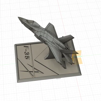 Mô hình máy bay chiến đấu F-35 kèm giá đỡ điện thoại in 3D