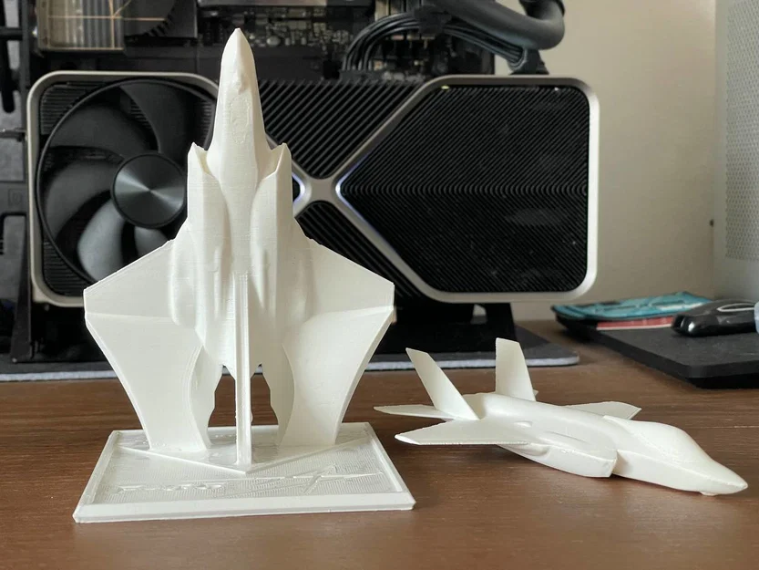 Mô hình máy bay chiến đấu F-35 kèm giá đỡ điện thoại in 3D - Image 2