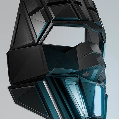 Mô hình mặt nạ Sci-fi thiết kế góc cạnh dành cho dân Cosplay