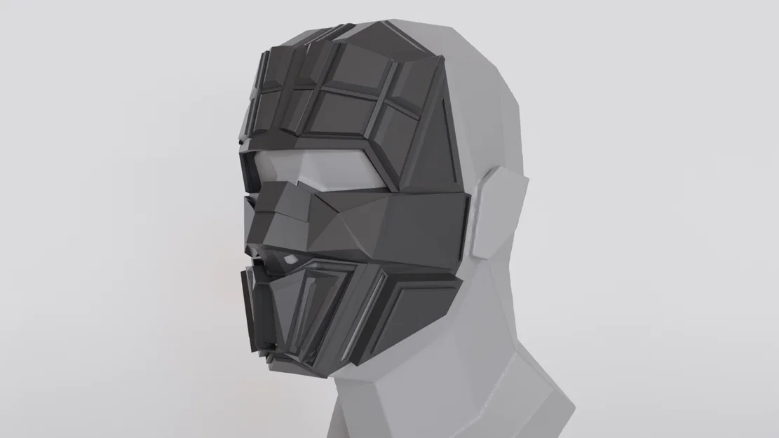 Mô hình mặt nạ Sci-fi thiết kế góc cạnh dành cho dân Cosplay - Image 2