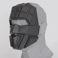 Mô hình mặt nạ Sci-fi thiết kế góc cạnh dành cho dân Cosplay - Thumbnail 2