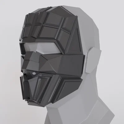 Mô hình mặt nạ Sci-fi thiết kế góc cạnh dành cho dân Cosplay