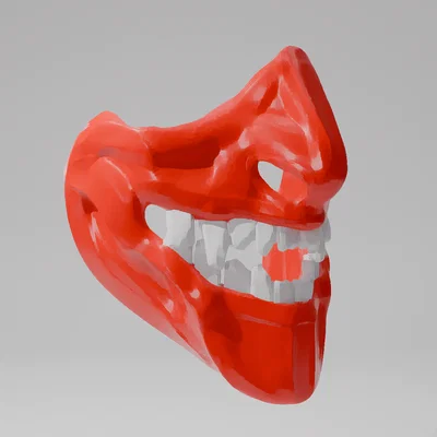 Mô hình 3D mặt nạ Oni Mask #4 đầy cá tính cho Cosplay